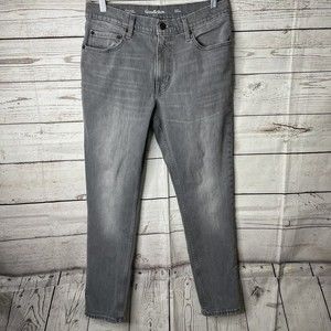 Goodfellow & Co Men's Jeans 32x30 Gray Slim Fit Skinny Stretch Total Flex Denim